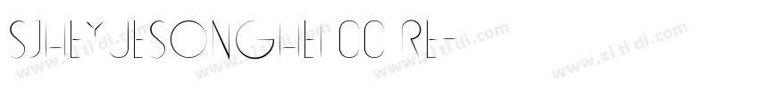 SJheyuesonghei cc re字体转换